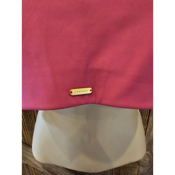 NWT NEW fuchsia pink one shoulder active gym top women's XL crop y2k L space - Picture 4 of 10